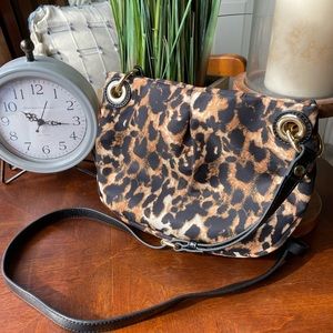 Vince Camuto Leopard Crossbody Purse